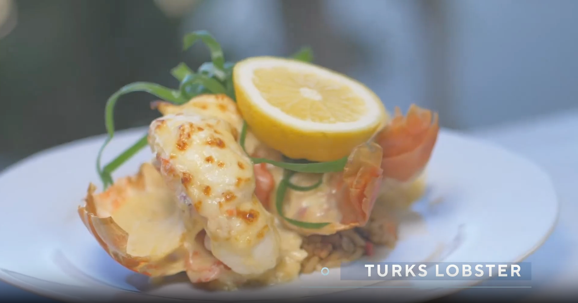 Chef Andrew Mirosch's  Turks Lobster with Three Cheese Sause