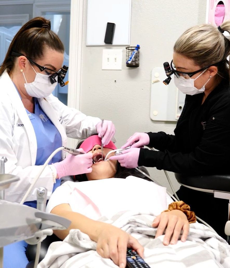 patient getting root canal and ozone therapy | Marrero LA Dentist