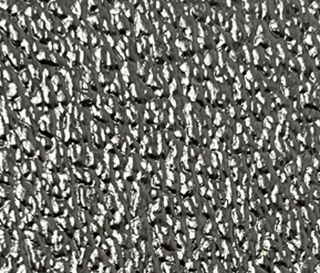 Textured gray surface with irregular, raised patterns.