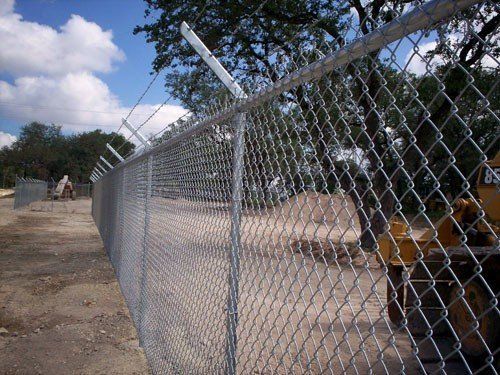 Silver Chain Link Fence — San Antonio, TX — Alamo Fence Company of San Antonio, Inc.