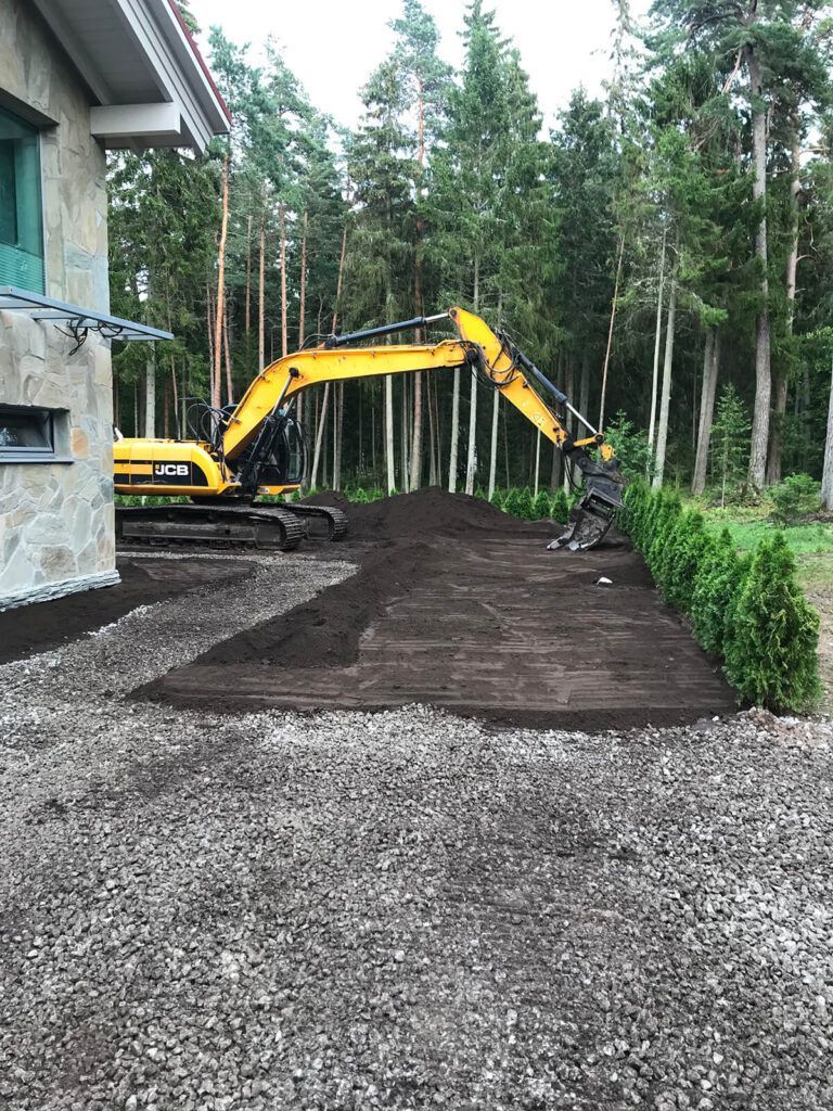 Tee alusmaterjal - haljastustööd