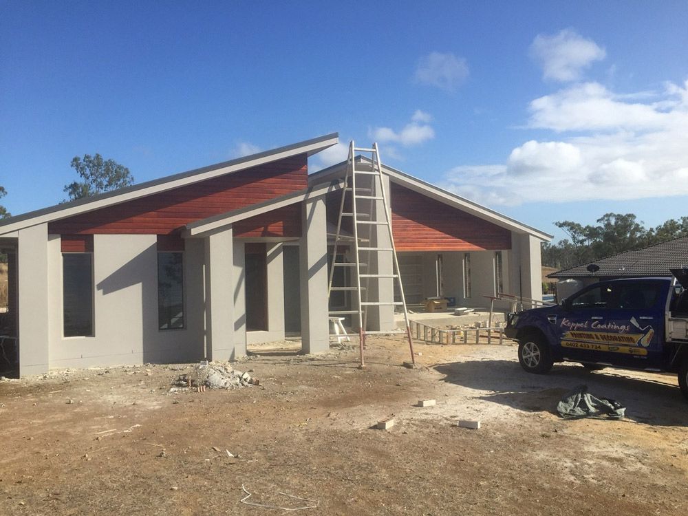 New House Under Construction And Painting — Painting In Pacific Heights, QLD