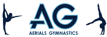 A logo for american stars gym with a red , white and blue star