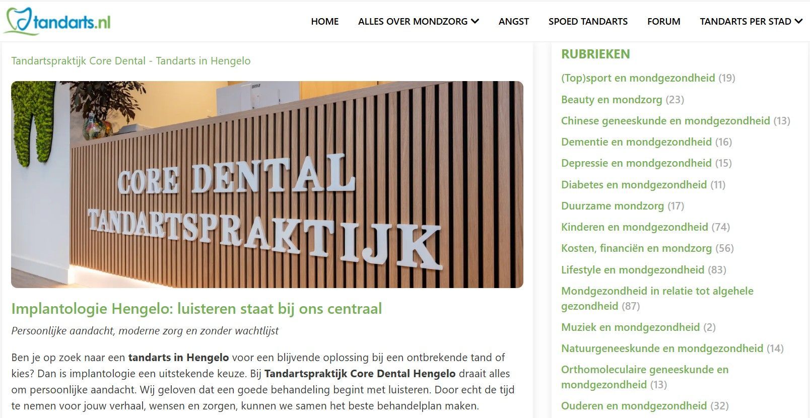 Implantaat plaatsen bij TP Core Dental Hengelo