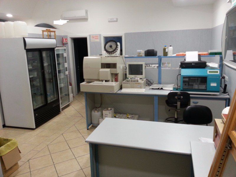 Area di lavoro del centro diagnostico