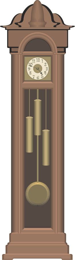 Floor Clock  — Clock in Vector Drawing in Wilmington, NC