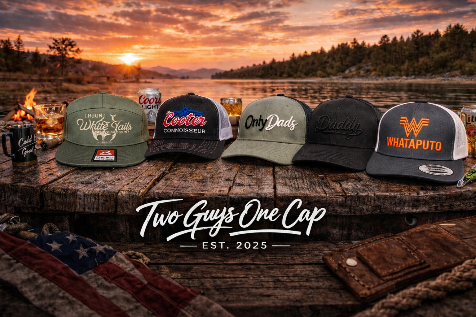 Embroidered Hats | Two Guys One Cap
