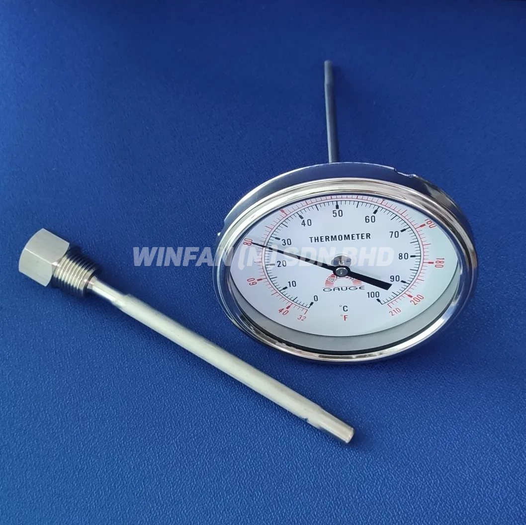 Thermometer c/w Thermowell, SS, Winfan (M) Sdn Bhd