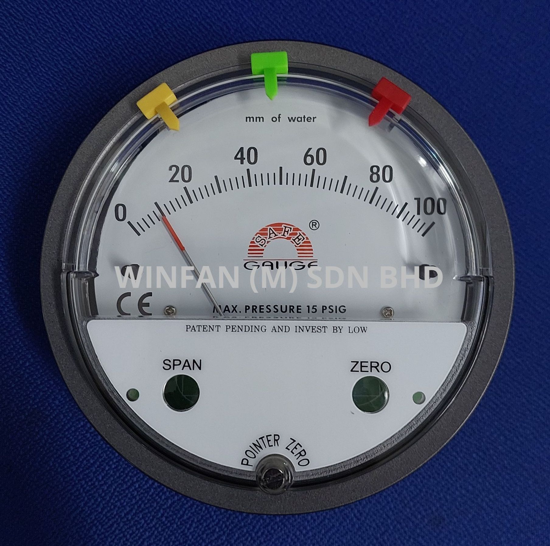 Pointer Differential Pressure Gauge, Winfan (M) Sdn Bhd