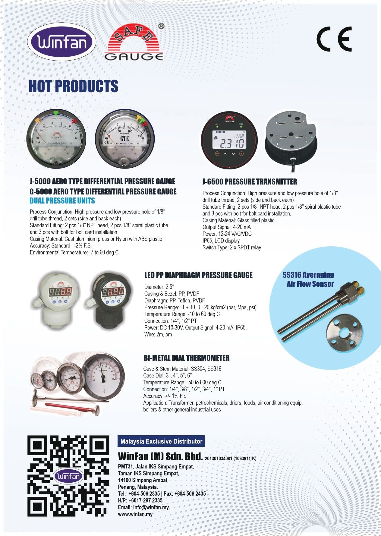 Safe Gauge products catalog, Winfan (M) Sdn Bhd