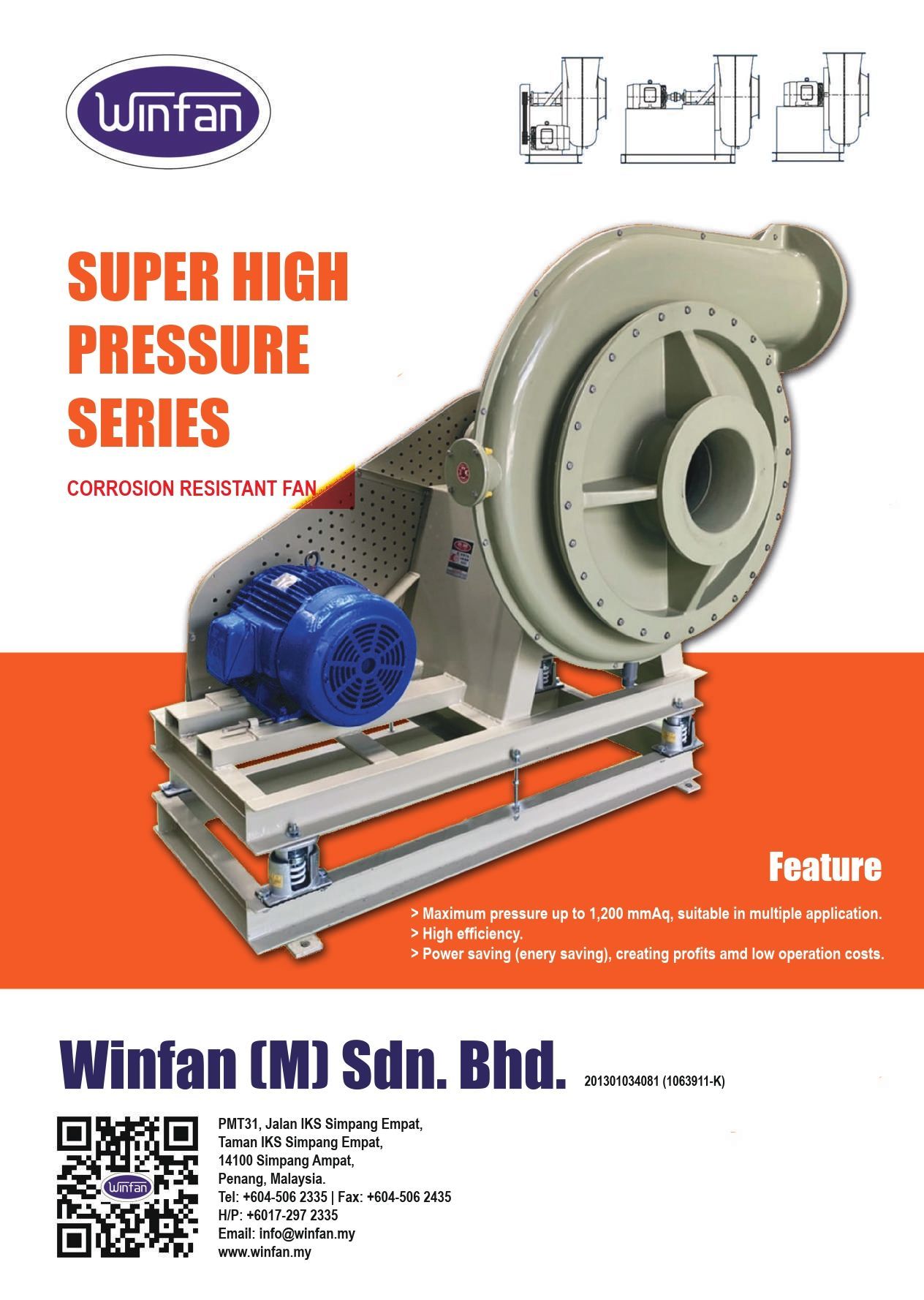 SHF Fan catalog, Winfan (M) Sdn Bhd