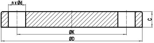 Um desenho em preto e branco de um pedaço de madeira com medidas.