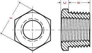 Tee conforme ASME B16.9
