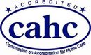 Logo for the Commission on Accreditation for Home Care (CAHC) featuring the letters 