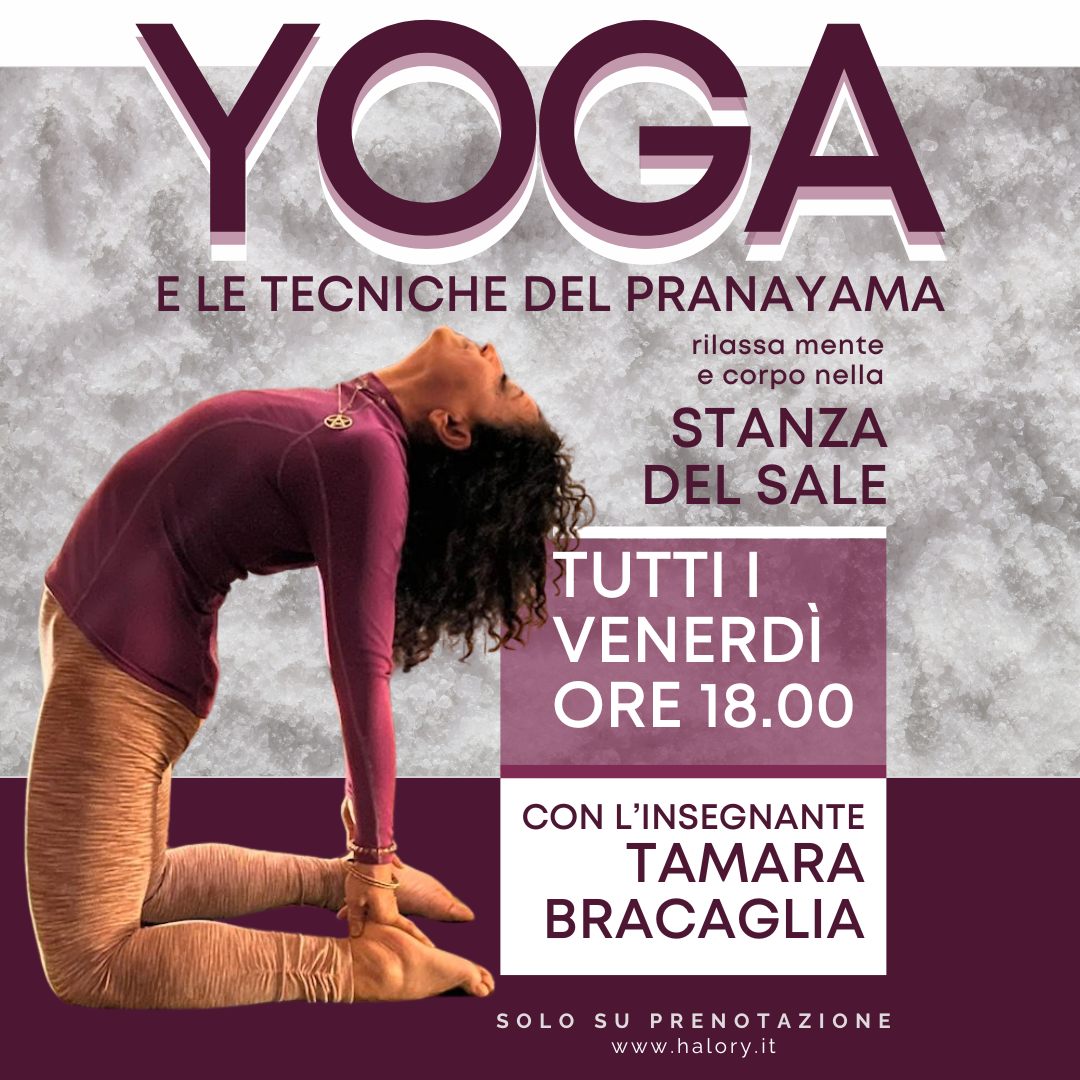 Yoga nella stanza del sale Halory haloterapia Frosinone