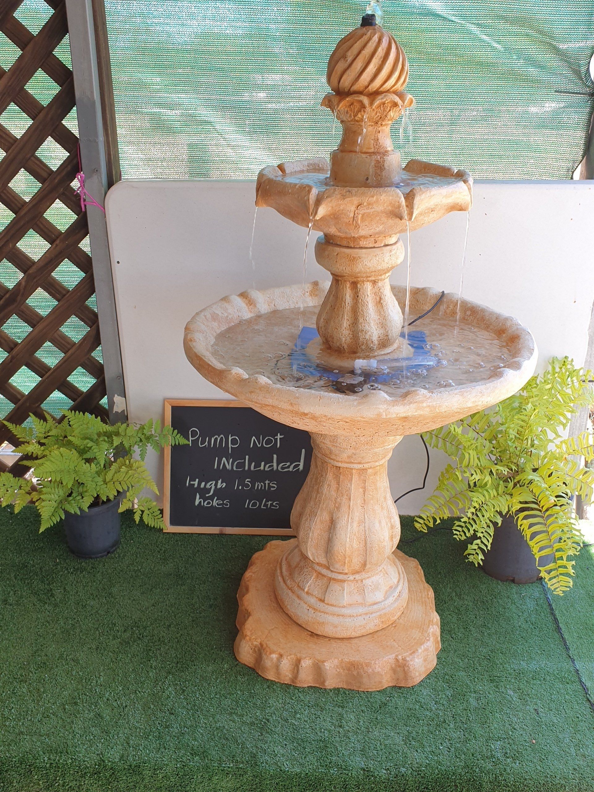 Concrete Water Feature No Pump