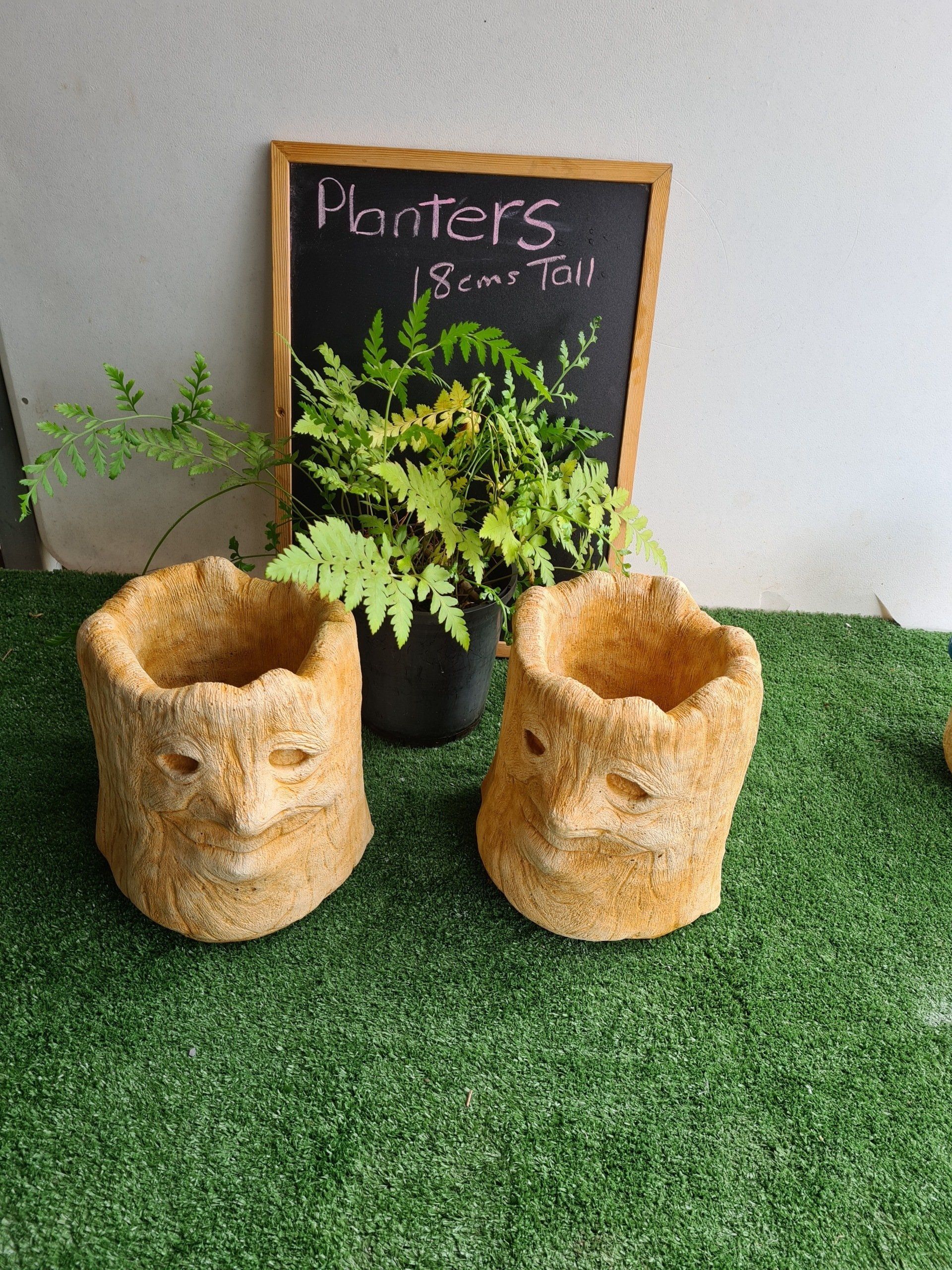 Concrete Face Planter