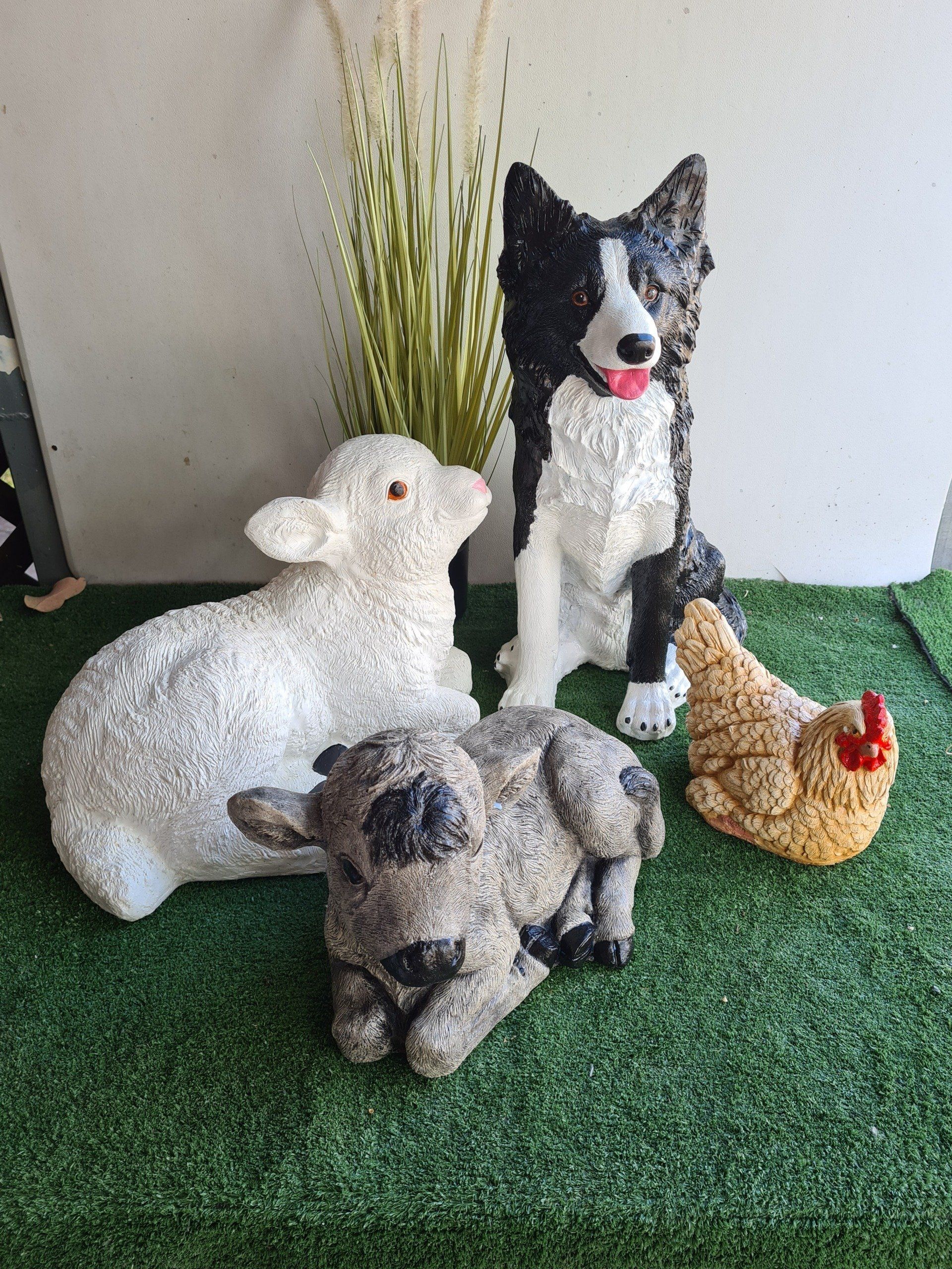 Statues for a Farm Yard Garden