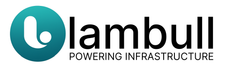 Lambull logo: a teal circle with a stylized 'L' icon next to the black text 