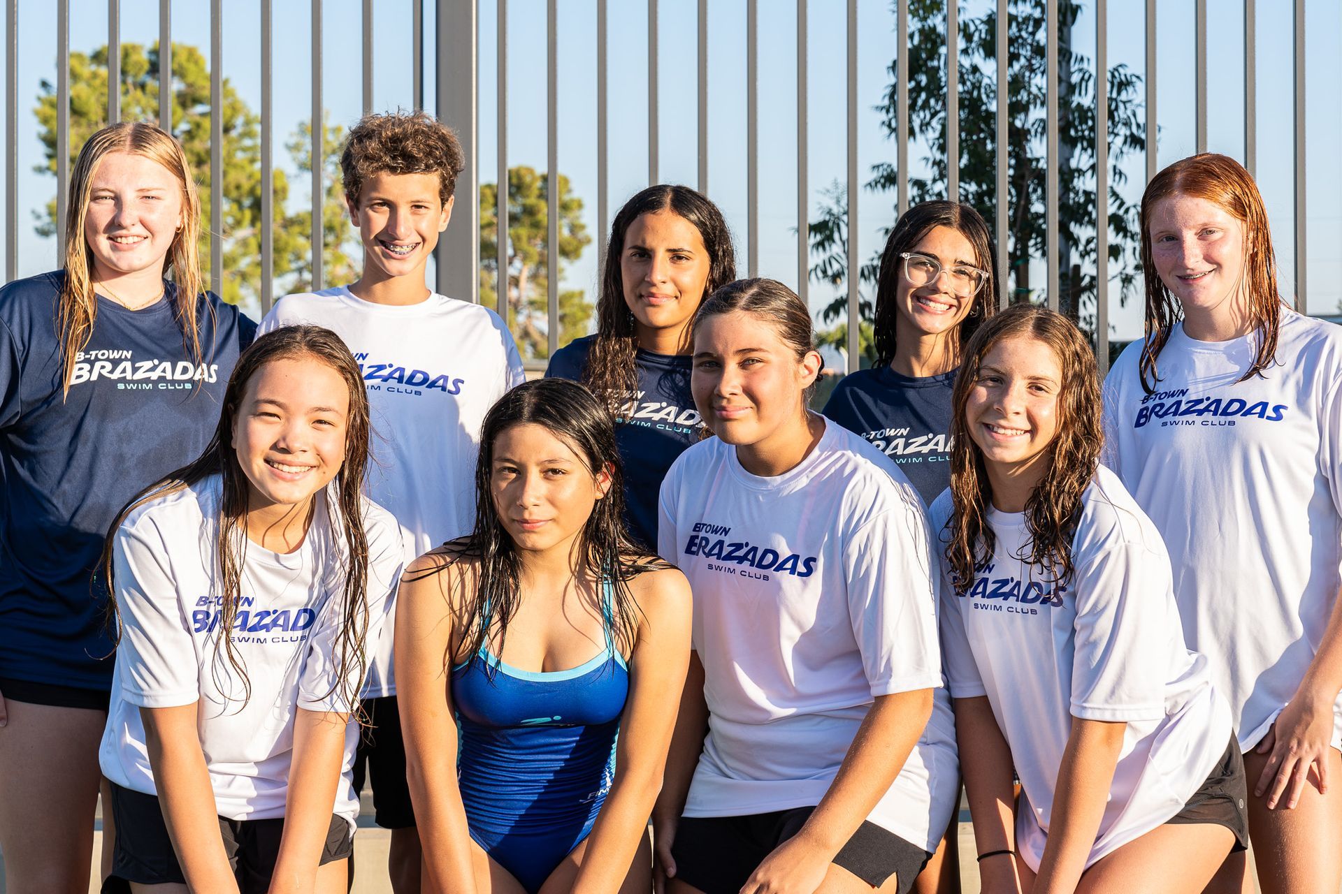 B-Town Brazadas Swim Club Swimmer in the Pool at the East Side Aquatics Center in Bakersfield, CA