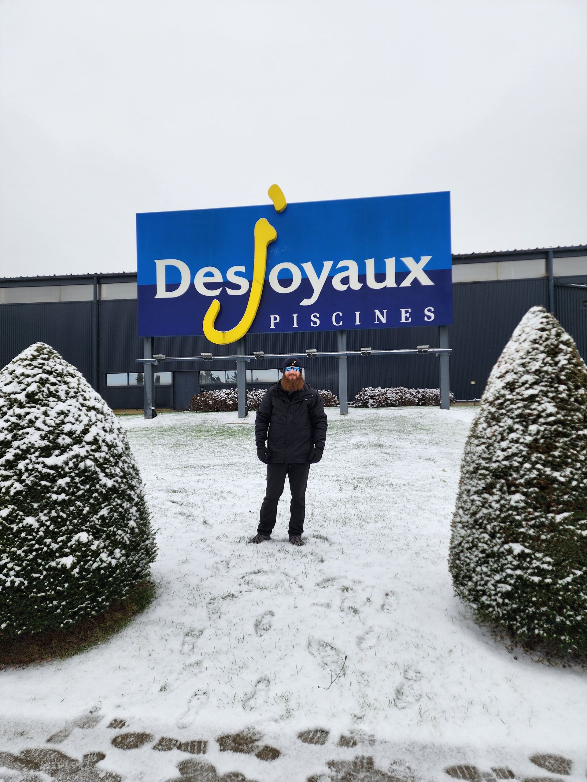 Darr Skidmore, owner at North Georgia Custom Pools, at Desjoyaux Pools in France