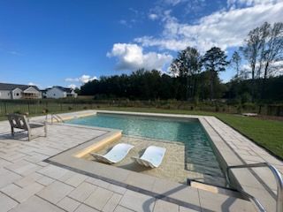 Desjoyaux pool installation in residential North Georgia home