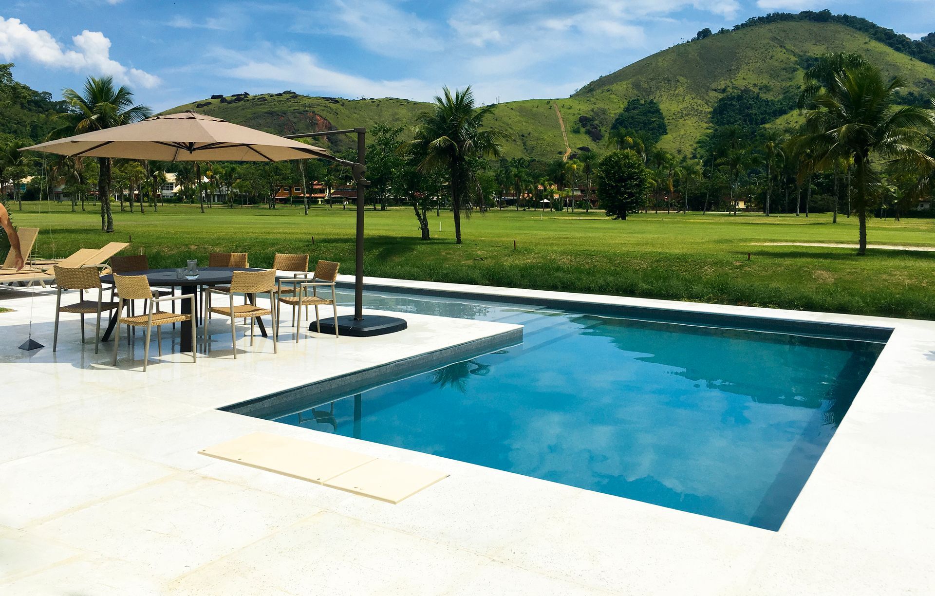Finished backyard transformation with new pool