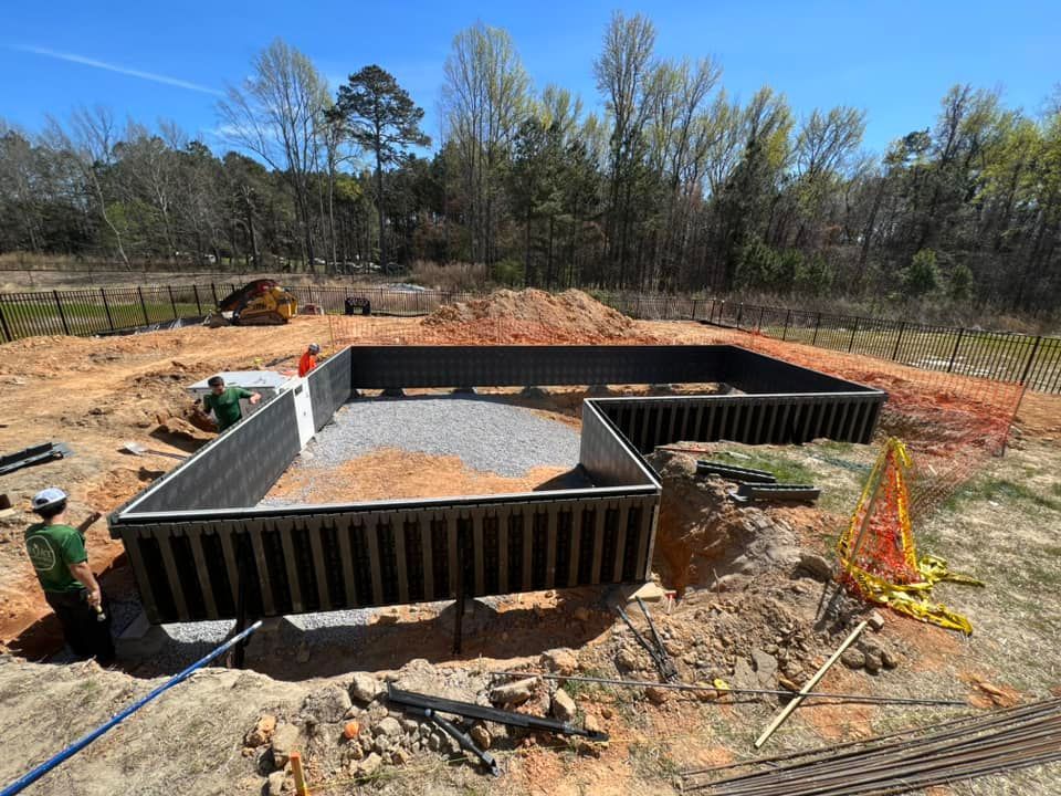 Wall Structure of Desjoyaux Pool by North Georgia Custom Pools