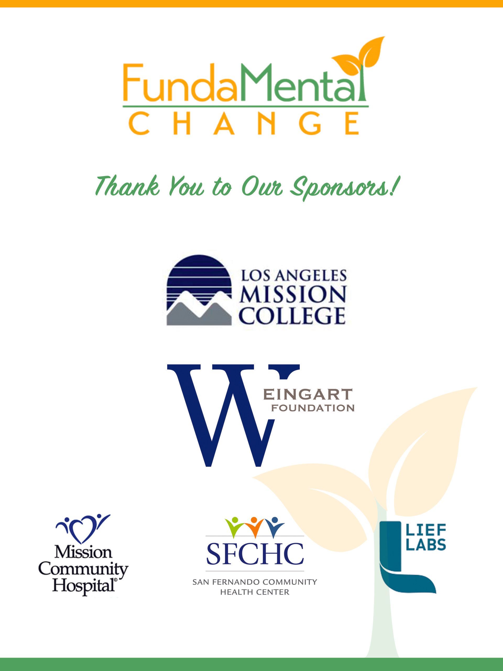 Logo displaying sponsors for 