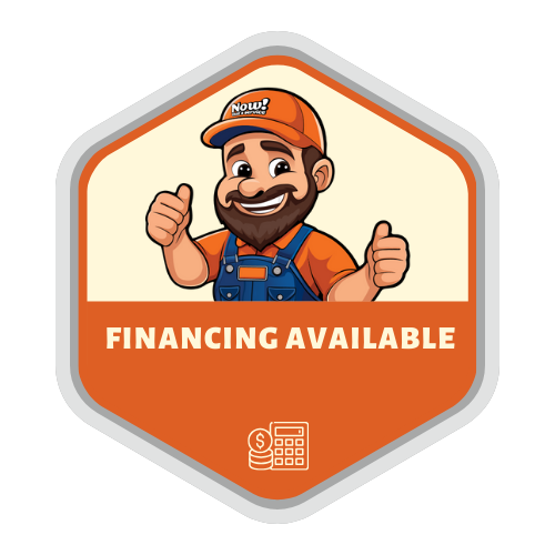 a sticker that says financing available
