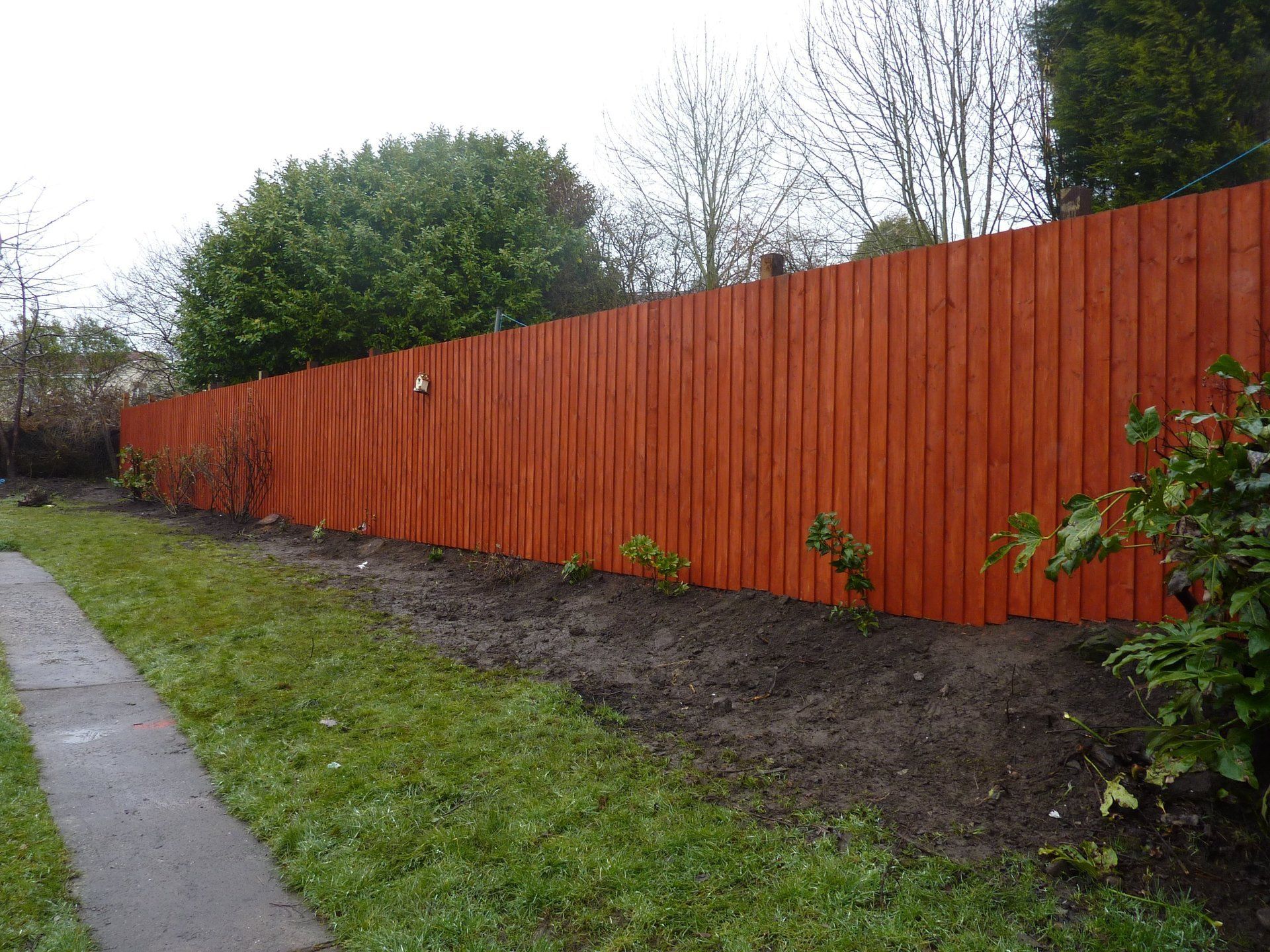 Wooden fencing