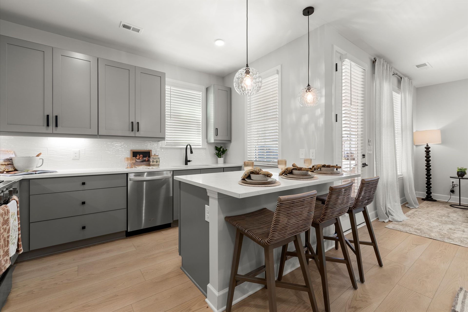 Hayloft Cottages kitchen area