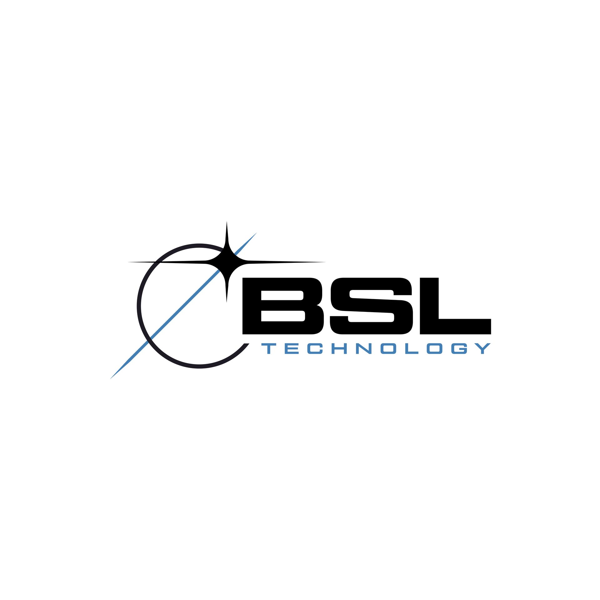 Ein Logo für BSL Technology mit einem Stern in der Mitte