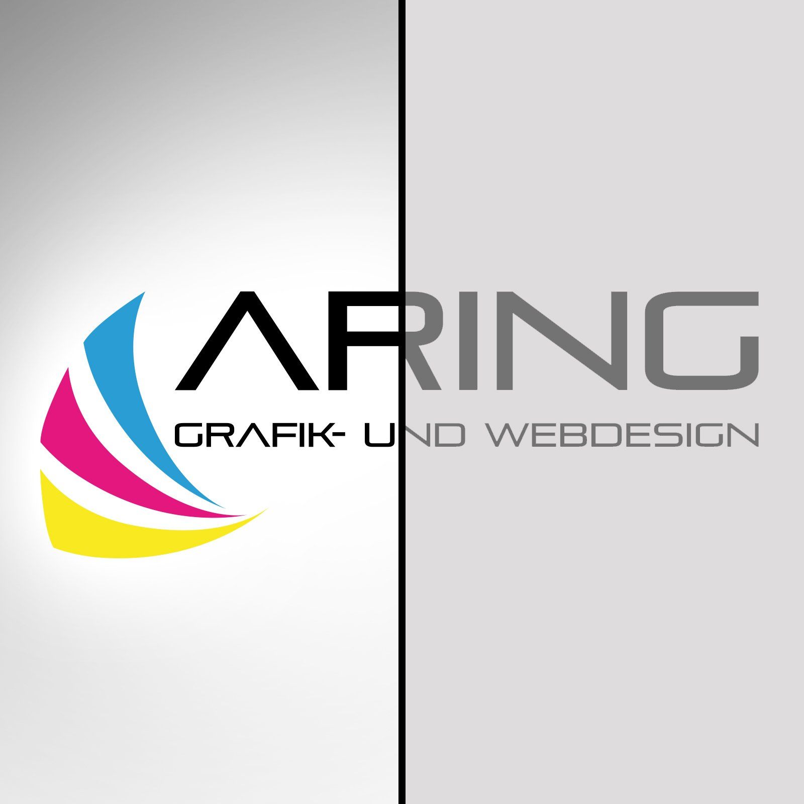 Ein Logo für eine Firma namens Aring Grafik und Webdesign