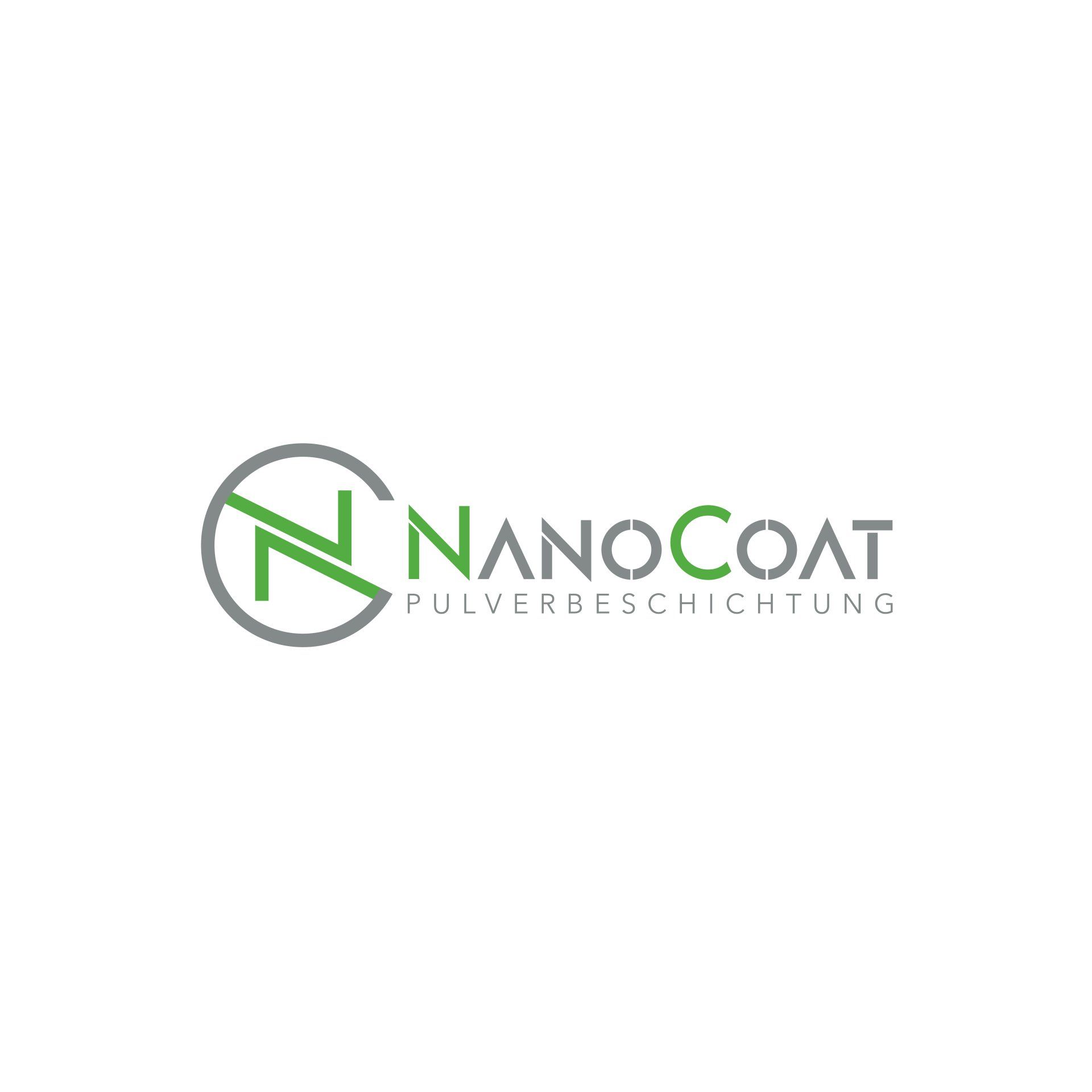 Ein Logo für eine Firma namens Nanocoat Pulverbeschichtung