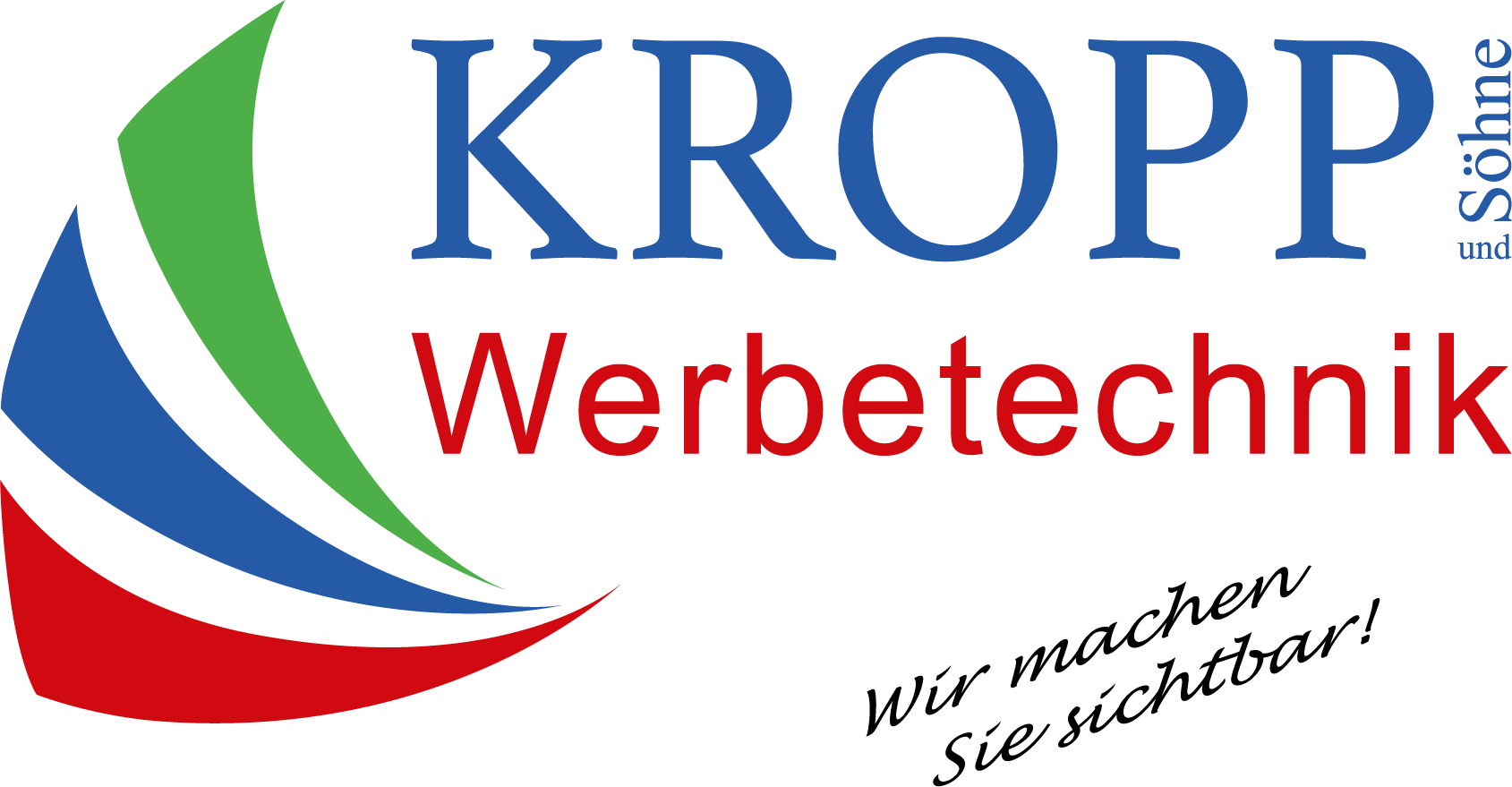 Ein Logo für eine Firma namens Kropp Werbetechnik