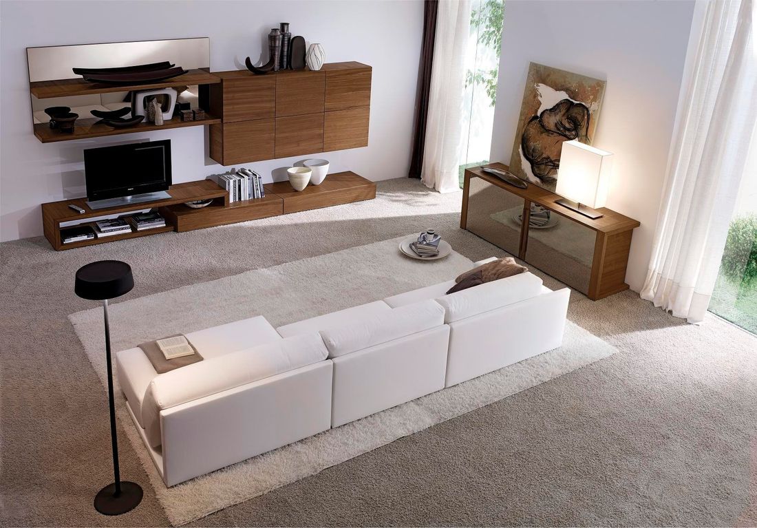 appartamento con soggiorno moderno