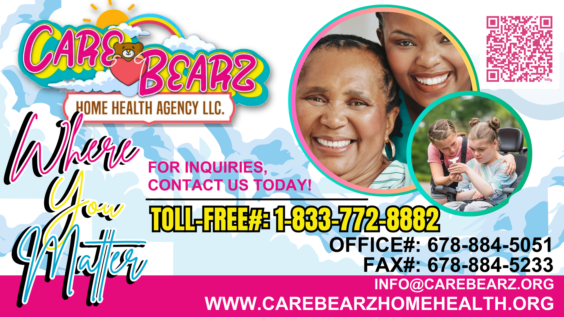 contact card Care Bearz Home Health Agency