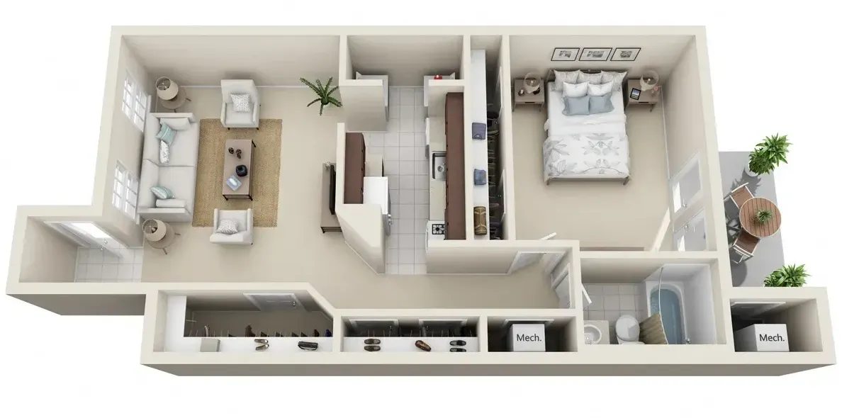 1 Bed | 1 Bath