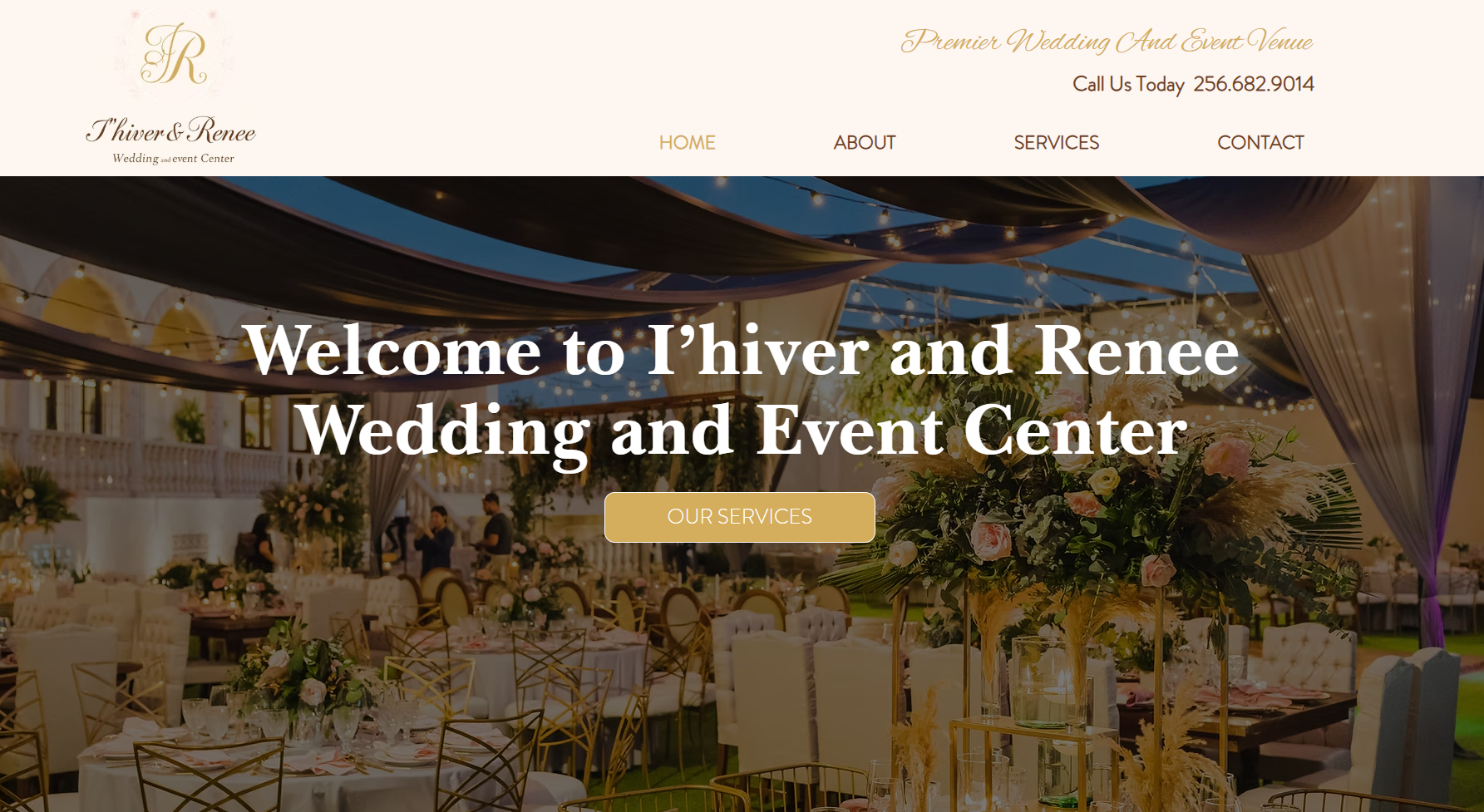 event wedding venue website design wix