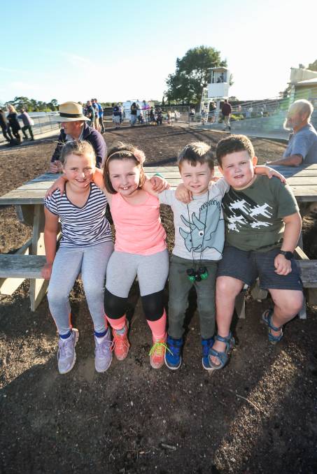 Sally Pearson, 9, Olivia Pearson, 7, George Pearson, 4, and Basil Hunt, 5