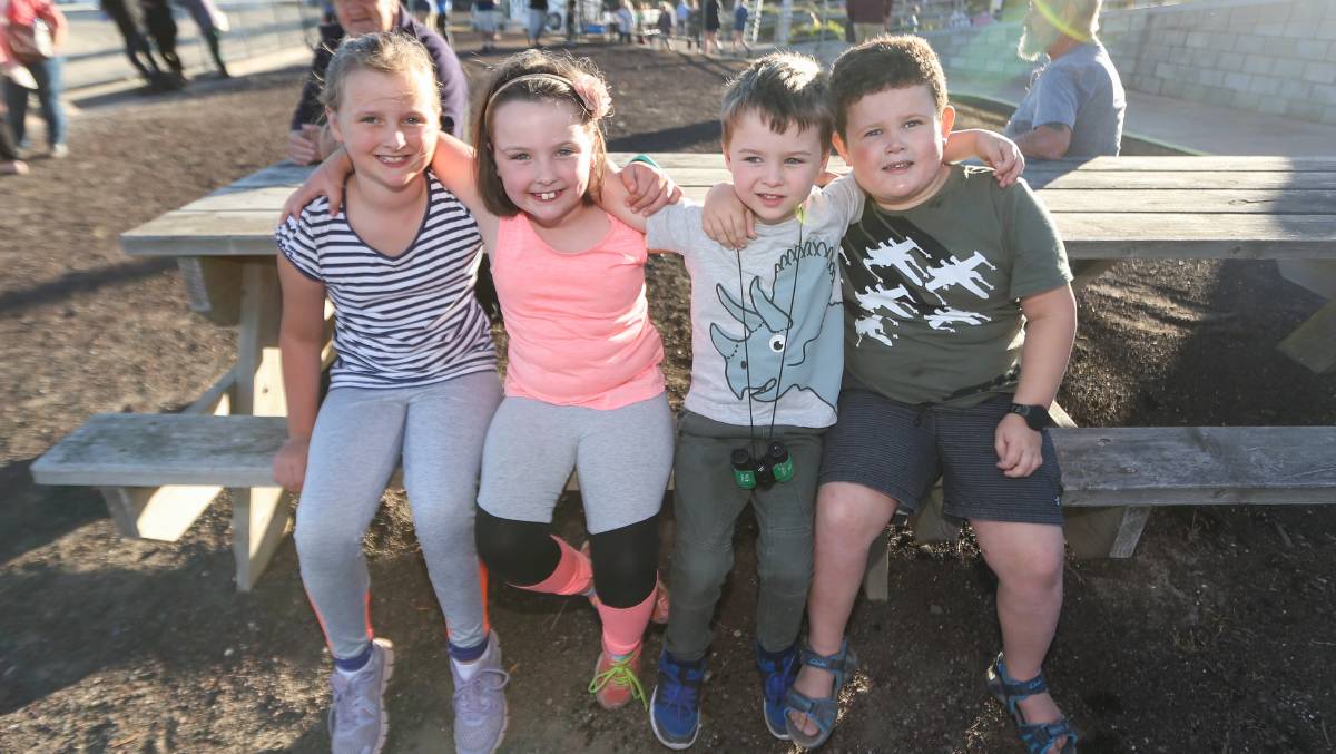 Sally Pearson, 9, Olivia Pearson, 7, George Pearson, 4, and Basil Hunt, 5