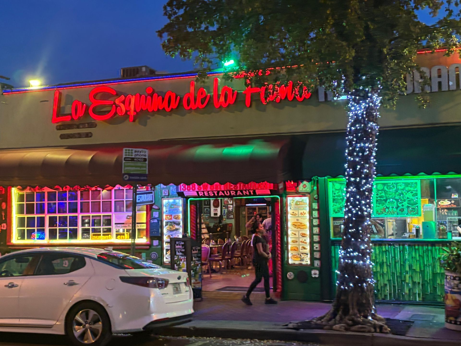 Little Havana Walking Tour during the night time City tour by bus from Miami Tour Bus