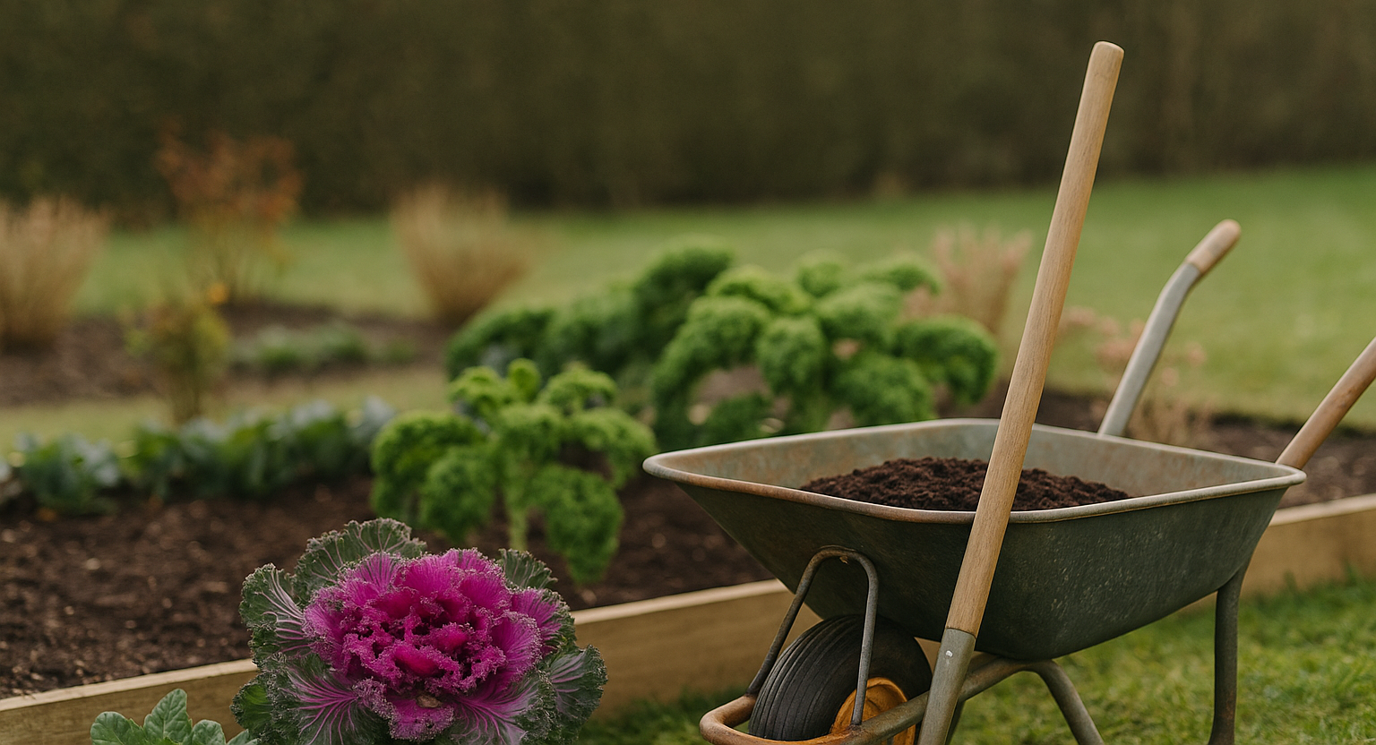 planting brassica seedling