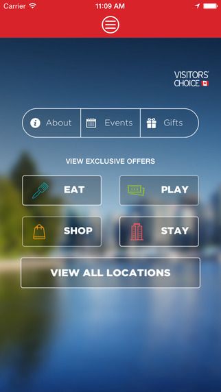 Visitros' choice app screenshot