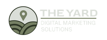 A logo for the yard digital marketing solutions shows a field with a pin on it.