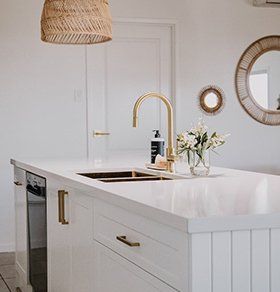 White Kitchen Sink — Interior Design in Tweed Heads, NSW