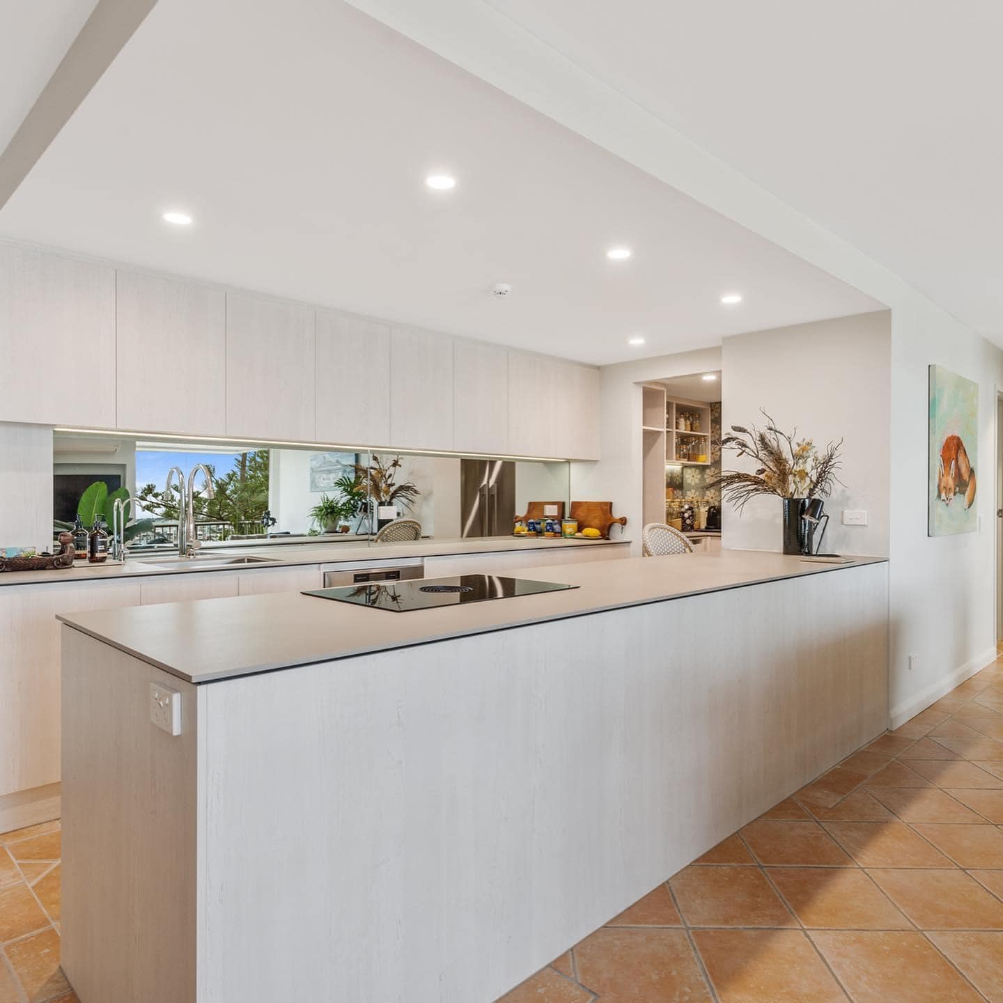Kitchen with White Cabinetry — Interior Design in Tweed Heads, NSW