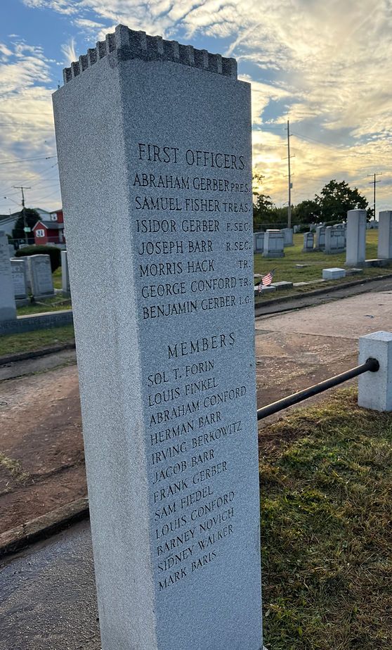 Vividly clean monument after restoration