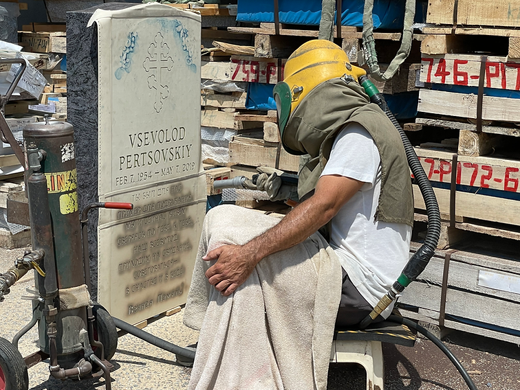 tombstone lettering